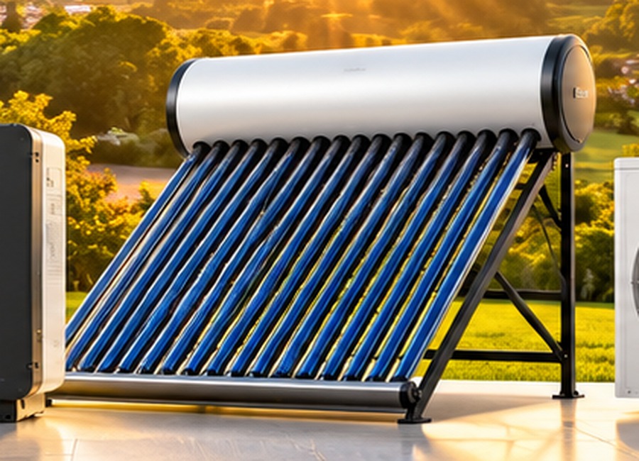Solar water heater with rooftop collector tubes